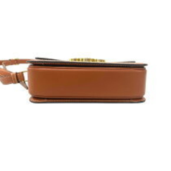 Celine Triomphe Bag brown canvas calf leather - Picture 4 of 7